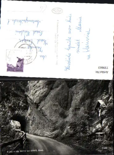 739663 Foto AK Bad Gams Partie in der Noth b. Gams Straße Frauenthal