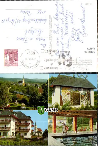 739674 Mehrbild AK Gams ob Frauenthal Bad Gams Kurhotel Hallenbad