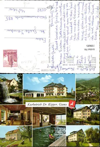 739685 Mehrbild AK Bad Gams Kurbetrieb Dr. Kipper Hallenbad Kurhotel Quelle