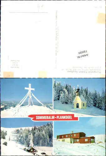 739699 Mehrbild AK Heilbrunn Anger Sommeralm Plankogel Gipfelkreuz Mitterndorf
