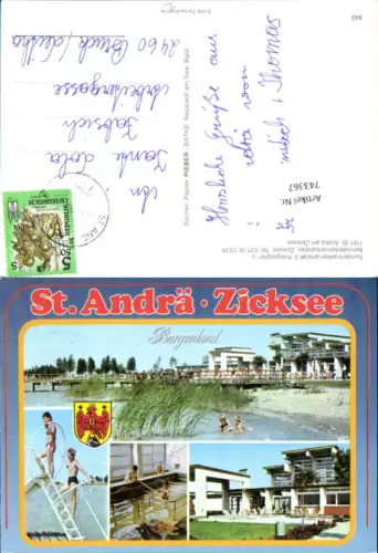 743367 Mehrbild AK Sankt Andrä am Zicksee Kurzentrum Badeufer