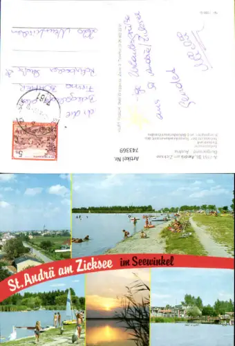 743369 Mehrbild AK Sankt Andrä am Zicksee Teilansicht Badestrand Krankenanstalt