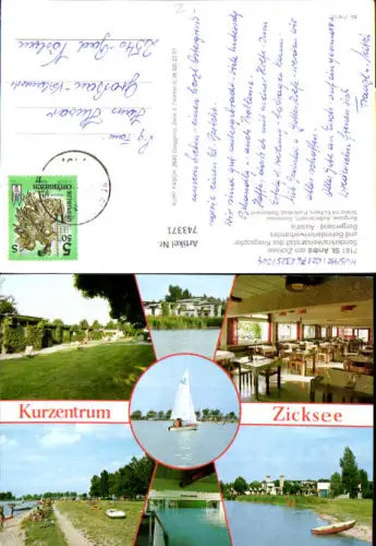 743371 Mehrbild AK Sankt Andrä am Zicksee Kurzentrum Speisesaal Badeufer