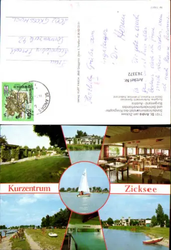 743372 Mehrbild AK Sankt Andrä am Zicksee Kurzentrum Speisesaal Badeufer