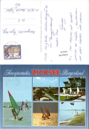 743374 Mehrbild AK Sankt Andrä am Zicksee Windsurfen Kurzentrum Badeufer