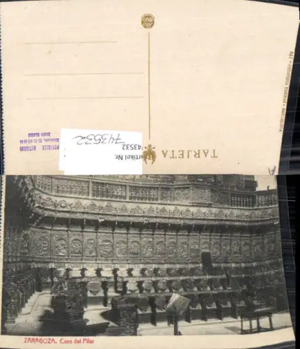 743532 Saragossa Zaragoza Coro del Pilar Kathedrale Inneres