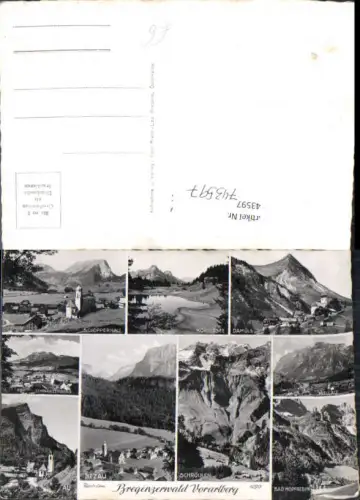 743597 Mehrbild AK Bregenzerwald Schoppernau Körbersee Damüls Mellau