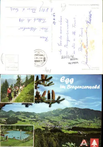 743598 Mehrbild AK Egg im Bregenzerwald Wandern Schwimmbad