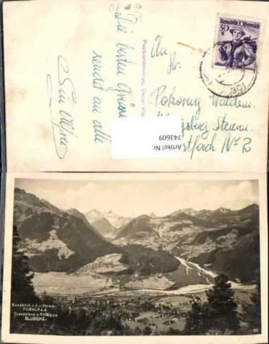 743609 Foto AK Bludenz Rundblick v. d. Furkla Scesaplana u. Rhäticon pub Oscar Mayer 35