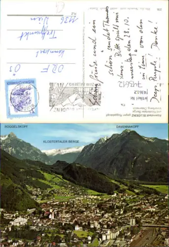 743612 Bludenz geg. Roggelskopf u. Klostertaler Berge