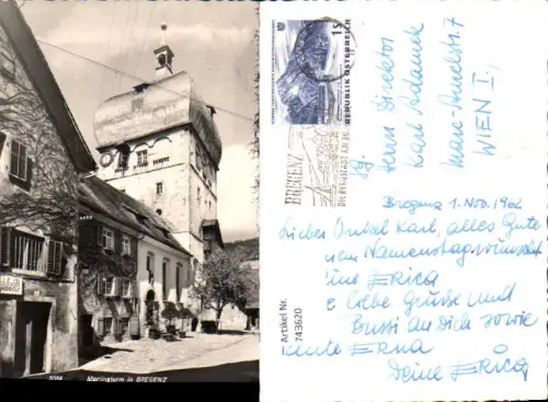 743620 Foto AK Bregenz a. Bodensee Martinsturm pub Foto Rhomberg 5584