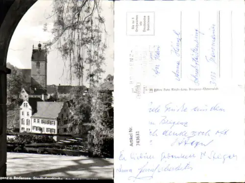 743631 Foto AK Bregenz a. Bodensee Stadtpfarrkirche Kirche pub Risch-Lau W 1583