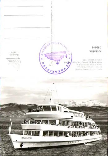743646 Foto AK Bregenz a. Bodensee Motorschiff Schiff Vorarlberg