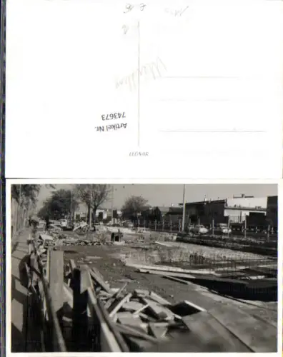 743673 seltene Foto-AK Wien Meidling Partie Bauarbeiten