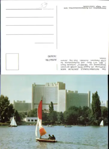 743690 Wien Donaustadt UNO City Segelboot