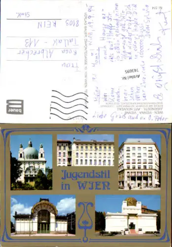 743695 Wien Jugendstil Kirche am Steinhof Looshaus Karlsplatz