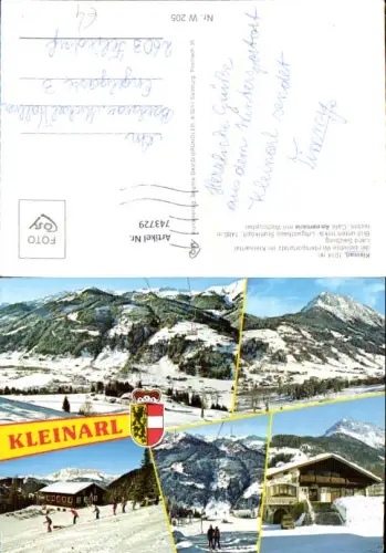 743729 Mehrbild AK Kleinarl Wintersport Skilift Cafe Annemarie