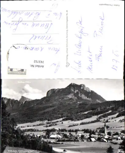 743732 Foto AK Thalgau Salzkammergut Ansicht m. Kirche