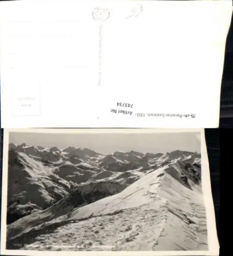743734 Foto AK Saalbach-Hinterglemm Höhe Penhab u. Schönhoferwand g. d. Glocknergruppe