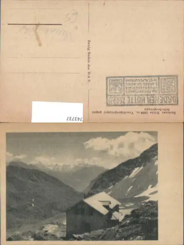 743737 Badener Hütte geg. Schobergruppe Matrei in Osttirol