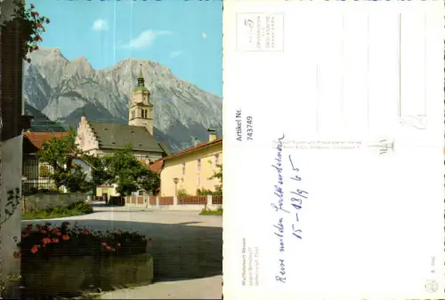 743749 Wallfahrtskirche Absam geg. Bettelwurf Unterinntal Tirol