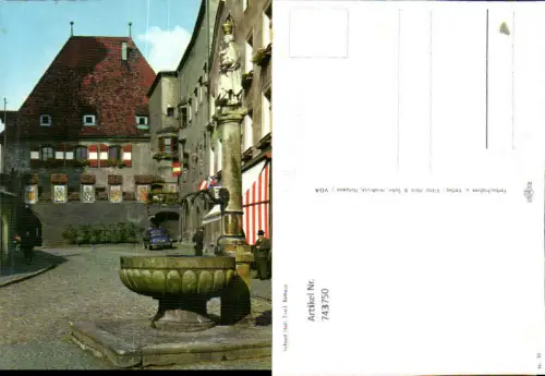 743750 Solbad Hall Tirol Rathaus Brunnen