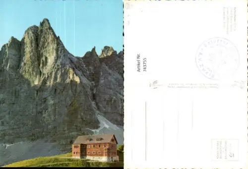 743755 Falkenhütte geg. Lalidererspitze Karwendel Hinterriß
