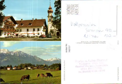 743757 Mehrbild AK Judenstein b. Rinn Tirol Kirche VW Käfer Kühe Rinder