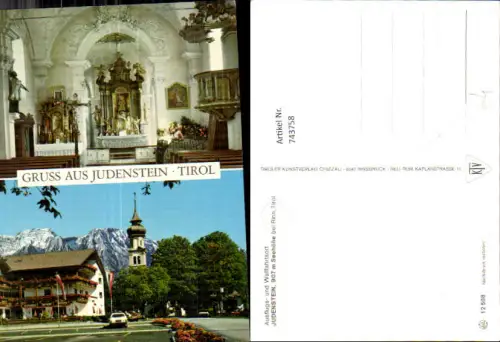 743758 Mehrbild AK Judenstein b. Rinn Tirol Kirche Inneres