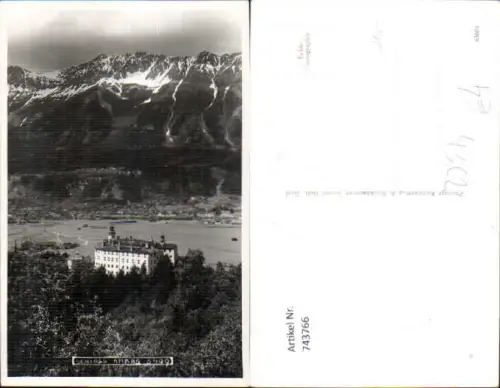 743766 Foto AK Schloss Ambras b. Innsbruck