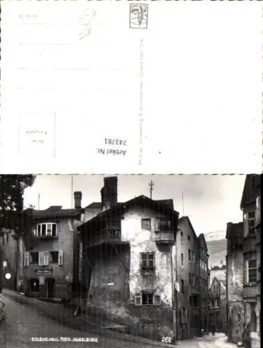 743781 Foto AK Solbad Hall i. Tirol Nagglburg Straßenpartie