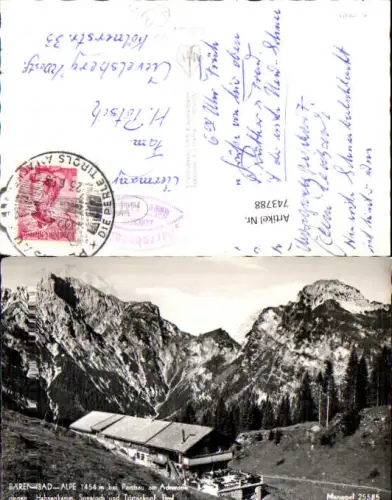 743788 Foto AK Bärenbad-Alpe b. Pertisau a. Achensee geg. Hahnenkamm Sonnjoch