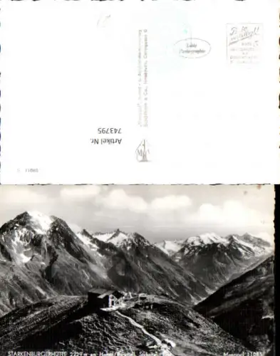 743795 Foto AK Starkenburgerhütte a. Hohen Burgstall Neustift im Stubaital