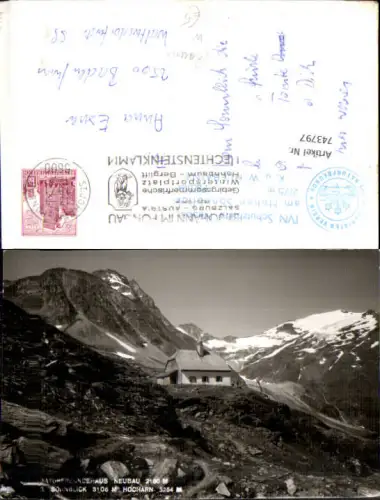 743797 Foto AK Naturfreundehaus Neubau a. Sonnblick Hocharn Rauris