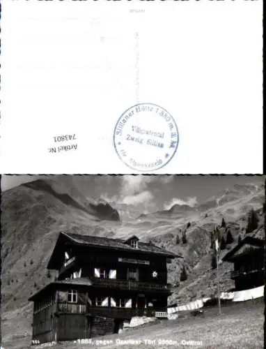 743801 Foto AK Sillian Sillianerhütte geg. Gsaritzer Törl Sillianer Hütte