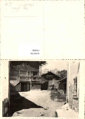 743808 Foto AK Dorfpartie ev. Obertilliach Lienz i. Osttirol