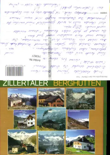 743827 Mehrbild AK Zillertaler Berghütten Olperer Hütte Friesenberghaus Kasseler Hütte