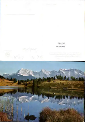 743840 Geroldsee b. Kais mit Karwendel-Gebirge b. Krün Garmisch-Partenkirchen Bayern