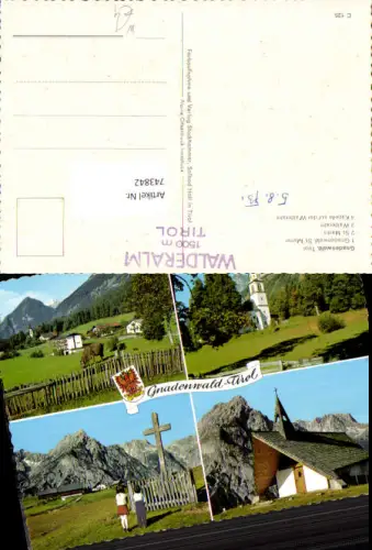 743842 Mehrbild AK Gnadenwald Tirol St Martin Walderalm Kapelle