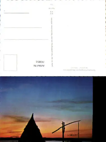 743851 Sonnenuntergang a. Neusiedlersee Ziehbrunnen Seewinkel
