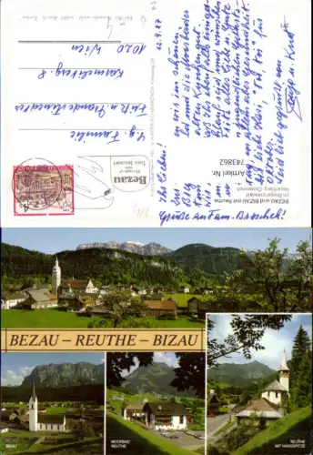 743862 Mehrbild AK Bezau Bizau mit Reuthe Bregenzerwald