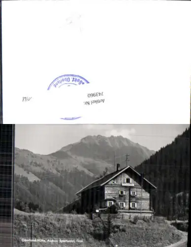743960 Oberland-Hütte Aschau Spertental Zillertal Mayrhofen