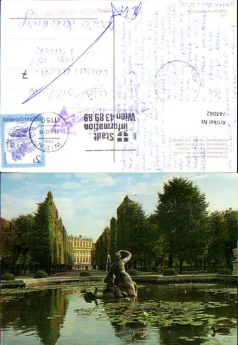 744042 Wien Vienna Schloss Schönbrunn Schloßpark Brunnen