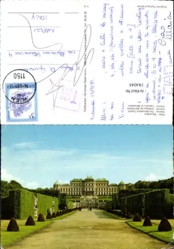 744044 Wien Vienna Belvedere Schloss