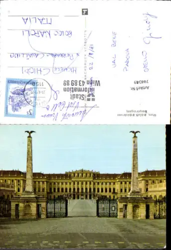 744049 Wien Vienna Schloss Schönbrunn Haupteingang Eisentor