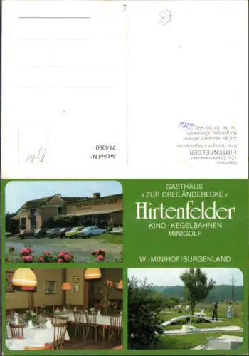 744060 Mehrbild AK Windisch Gasthaus Zur Dreiländerecke Hirtenfelder Minigolf