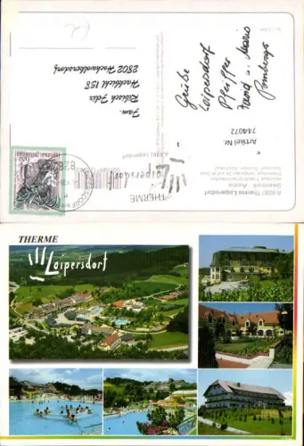 744072 Mehrbild AK Therme Loipersdorf Hallenbad Schwimmbecken Saunadorf