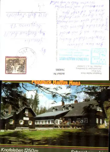 744086 Friedrich Haller Haus Südlicher Schneeberg Knofeleben Mönichkirchen Schaueregg