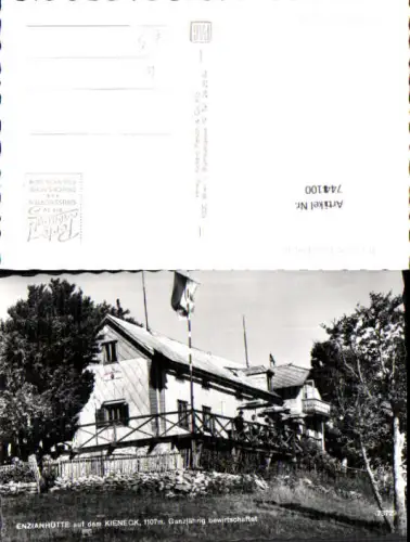 744100 Foto AK Enzianhütte a. d. Kieneck Fahne Thal