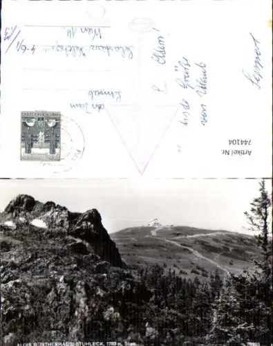 744104 Foto AK Alois Güntherhaus Stuhleck Spital a. Semmering